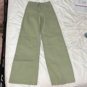 H&M Wide Leg Twill Pants